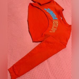Zumba long sleeve crop top